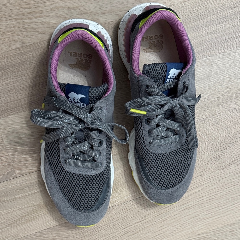 Sorel Women's Gray and Purple Sneakers